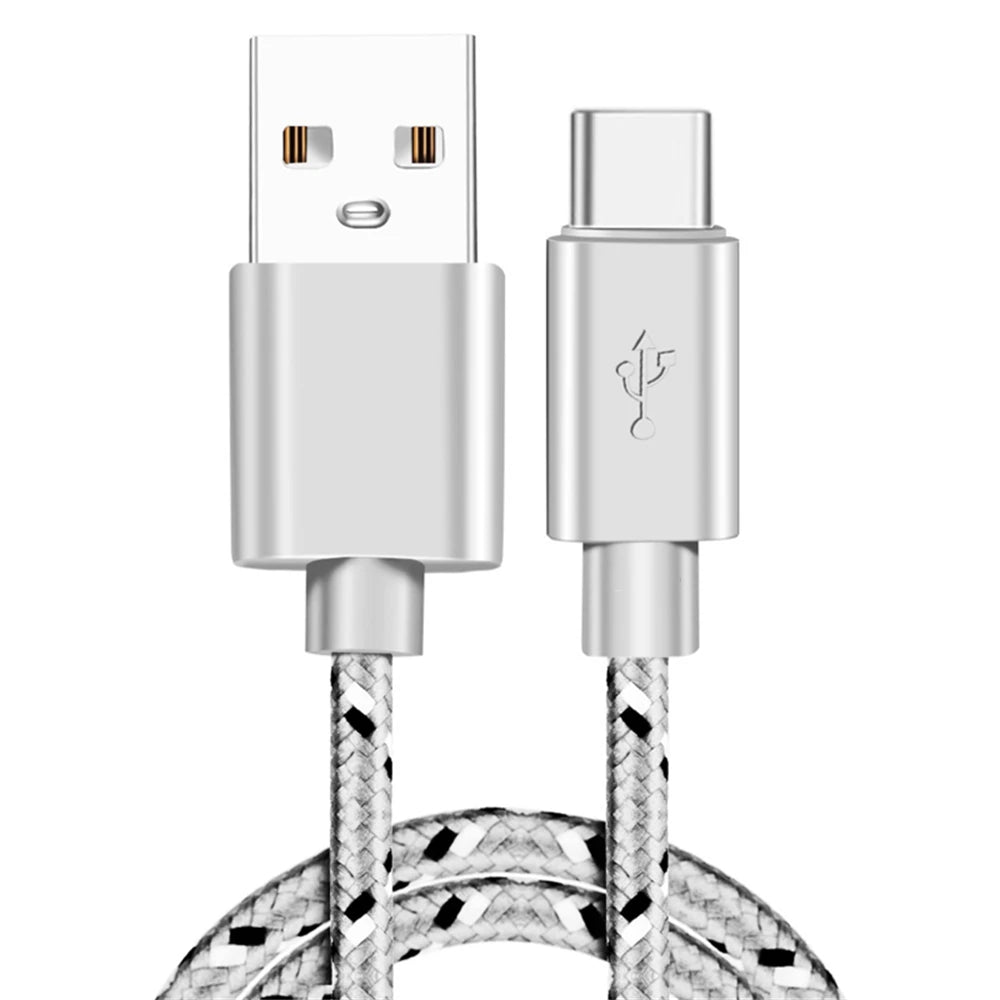 USB Type C Cable Fast Charging Usb C Cables Type-C Data Cord Charger Cable for Samsung Huawei Xiaomi 1M/2M/3M Data Cables
